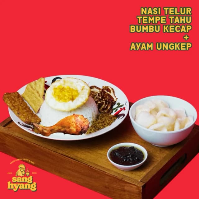 Nasi Telur Ayam Ungkep